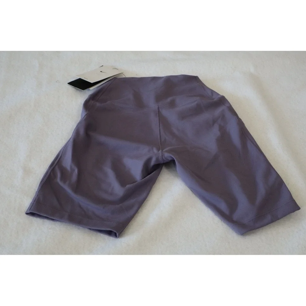 Nike One Women Shorts Firm SupportHigh-Waisted dri-fit Purple size XS DQ5924-503